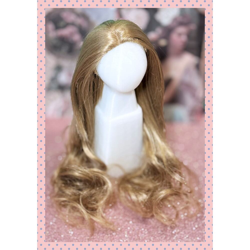 BJD 1/3 Volks Super Dollfie Dream SD DD Cream Blonde Long Curly Anais Wig 8/9